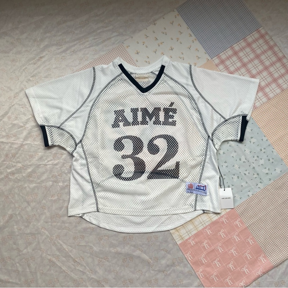 Aime Leon Dore White Mesh Jersey